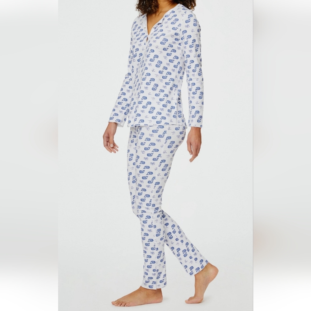 Roller Rabbit Pajama Set Anthropologie Moby The Whale Size XL